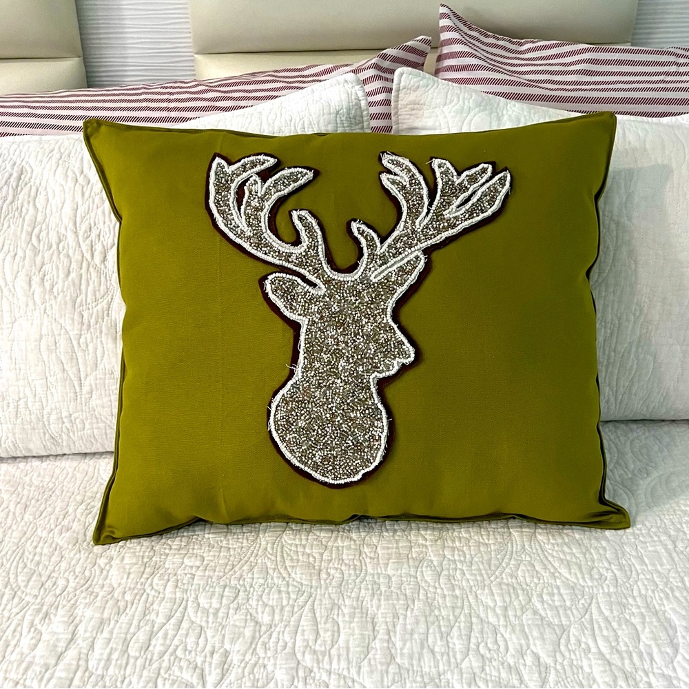 Handmade Christmas pillows Green$30 Red$25 White$20 Together (3)$50